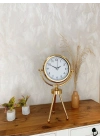 ® Gold Luxury Modern Üç Ayaklı Masa Saati