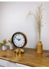 ® Gold Metal Lüks Masa Saati 25×20 cm