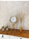 ® Gold Metal Mini Tripod Retro Masa Saati 45×26 cm