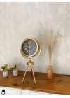 ® Gold Metal Mini Tripod Zarif Masa Saati 45×26 cm