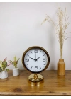® Gold Metal Modern Masa Saati 25×20 cm