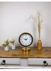 ® Gold Metal Retro Masa Saati 25×20 cm