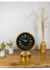 ® Gold Metal Sade Masa Saati 25×20 cm