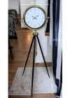 ® Gold Premium Dekoratif Tripod Ayaklı Saat