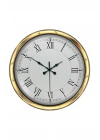 ® Gold Şık 40 Cm Metal Roma Rakamlı Duvar Saati