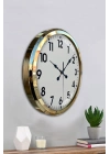 ® Gold Standart 52 Cm Metal Zarif Duvar Saati