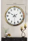 ® Gold Standart 52 Cm Metal Zarif Duvar Saati