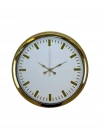 ® Gold & White Lüks Tasarım 40 Cm Gold Metal Duvar Saati