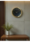 ® Golden Night Luxury 40 Cm Metal Duvar Saati