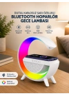 Google Dijital Kablosuz Şarj Özellikli Bluetooth Hoparlör Gece Lambası