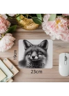 Grafit Tarzda Bakışları Derin Tilki Mouse Pad - 19x23 cm 2 mm Dikdörtgen İthal Baskılı Mouse Pad