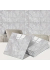Gri Mermer Desen Duvar Sticker (30x30)
