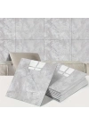 Gri Mermer Desen Duvar Sticker (30x30)