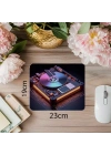 Gri Zemin Üzerinde Retro Donanım Mousepad - 19x23 cm 2 mm Dikdörtgen İthal Baskılı Mouse Pad