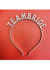 Gümüş Renk Team Bride Taç Plastik – Gelin ve Nedime Tacı