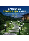 Güneş Enerjili Bahçe Lambası Plastik Saplama 10lu Set