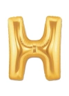 H Harf Folyo Balon Altın Renk  40 İnç