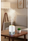 ® H2O Model Şeffaf Hazneli Hava Nemlendirici-Ultrasonik Soğuk Buhar Makinesi, LED Işıklı Masaüstü Oda Nemlendirici []