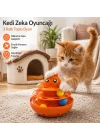 Hacıyatmaz Kedi Oyuncağı 3 Katlı Toplu Zeka Oyuncağı 20x21 cm – Devrilmez Interaktif Mama Oyuncağı