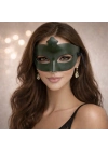 Haki Yeşil Gizemli Masquerade Maskesi