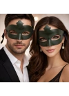 Haki Yeşil Gizemli Masquerade Maskesi