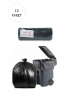 Hantal Boy Çöp Torbası 100 x 150 cm 10 Lu Rulo x 10 Paket = 100 Adet (Siyah)