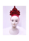Happy Birthday Neon Kırmızı Doğum Günü Tacı