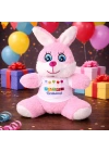 Happy Birthday Tişörtlü Peluş Tavşan