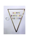 Happy Birthday To You Flama Bayrak Süsü