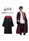 Harry Potter Gryffindor Kapşonlu Çocuk Kostüm Seti 5-6 Yaş