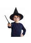 Harry Potter Tarzı Çocuk Seti (Siyah Keçe Şapka, Asa, Gözlük)