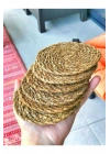 Hasır Bardak Altlığı 6 Adet