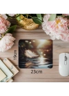 Havadaki Tüy ve Gölet Mousepad - 19x23 cm 2 mm Dikdörtgen İthal Baskılı Mouse Pad