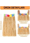 Hawaii Tarzı Hula Eteği – 60 cm Hasır Natural Etek