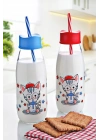Hayvan Figürlü Pipetli Su Ve Süt Şişesi Cam 500 Ml