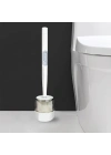 Hazneli Silikon Tuvalet Temizleme Fırçası