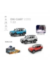 ®  HCL-522A Çek Bırak 1:22 Sesli Ve Işıklı Buharlı Off-Road Metal Jeep