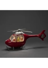 Helikopter Tasarımlı Işıklı Müzikli Kar Küresi