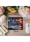 Her Gün Üret Temalı Parlak Tasarım Mouse Pad - 19x23 cm 2 mm Dikdörtgen İthal Baskılı Mouse Pad