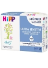 Hipp Ultra Sensitive Yenidoğan Temizlik ve Bakım Mendili 3Lü 156 Yaprak