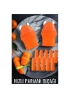 Hızlı Parmak Bıçağı Başparmak Sebze Kesici 2 li set