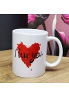 I Love You Tasarım Bardak