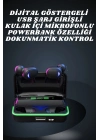 İkili Bluetooth Kulaklık Dijital Göstergeli Uzun Pil Ömrü Yüksek Ses Kaliteli