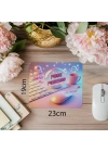 İleri Git Sloganlı Mouse Pad – Enerji Dolu Tasarım - 19x23 cm 2 mm Dikdörtgen İthal Baskılı Mouse Pad