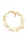 İnci Bileklik - Altın