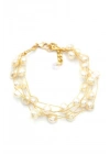 İnci Bileklik - Altın