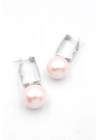 İncili Küpe - Pembe