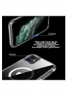 Iphone 12 Pro Max Kılıf Kamera Lens Korumalı Magsafe Destekli Şeffaf Darbe Emici Sert Kapak