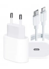 iPhone 14 13 12 11 8 Plus 7 Uyumlu 20W PD Hızlı Şarj Seti