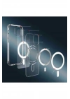 Iphone 14 Pro Max Kılıf Kamera Lens Korumalı Magsafe Destekli Şeffaf Darbe Emici Sert Kapak